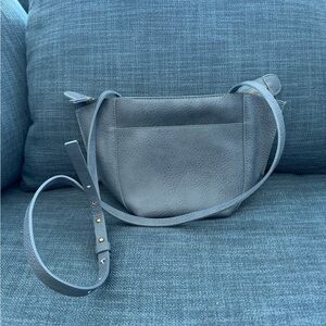 Anthropologie Slate Blue Crossbody Bag